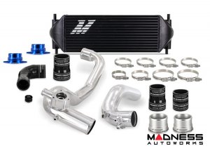 Ford Bronco Performance Intercooler Kit - 2.3L EcoBoost - Mishimoto - Polished Pipes Black Core